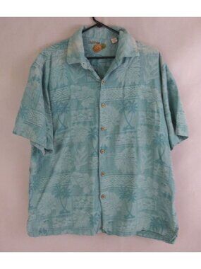 Caribbean Pineapple Men's Casual Hawaiian Shirt Size XL